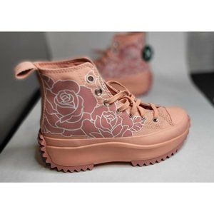 Converse Run Star Hike High Pink Quartz/White 571877C Women's Size 6 Medium